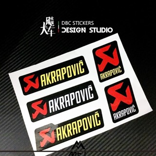 【蝦皮最低價】AKRAPOVIC AK 天蠍 蠍子 排氣管 摩托車改裝貼紙防水反光貼花 05