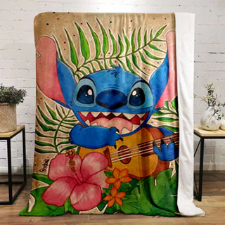 Stitch Blanket 超細纖維法蘭絨保暖超柔軟蓬鬆羊毛毯單人床冬季