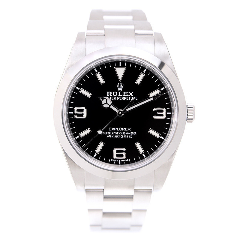 rolex勞力士探險家39mm精鋼機械男表214270