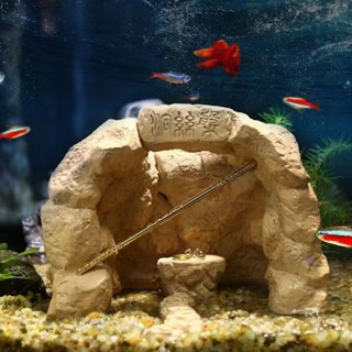 新品現貨魚缸造景假山陶罐躲避屋活石水草蝦屋水族用品擺設陶瓷擺件裝飾品20250509