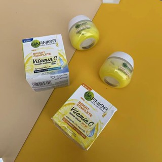 新品泰國Garnier卡尼爾檸檬保溼日霜夜間煥白修護晚霜睡眠面膜乙基vc/25.3.1