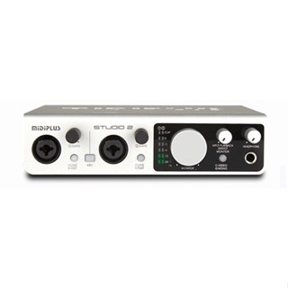 MIDIPLUS STUDIO-2 音效卡 專業錄音音效卡 電腦網路K歌USB外接音效卡 歌曲編輯音效卡 男聲變女聲效果器裝置