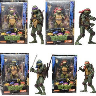 NECA 忍者神龜手辦 居家擺飾 桌面擺件 1990電影版 TMNT 限定版 7寸可動人偶模型擺件 送禮 禮物好品 玩具