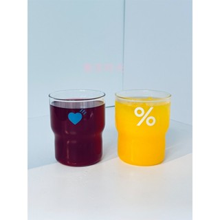 免運+新店優惠 日本 arabica zen 玻璃咖啡杯 愛心 阿拉比卡 百分號 耐熱 高硼矽玻璃杯
