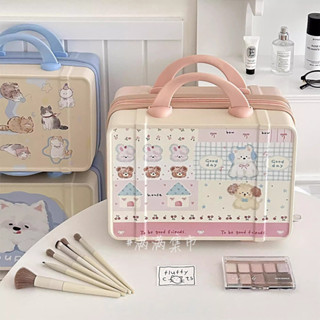 💕限時特價💕臺灣出貨💕手提行李箱 ins風 學生版 大容量化妝箱 創意新款硬殼 化妝包收納行李 短途旅行箱