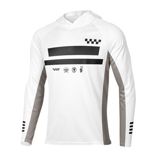 Stock 男士釣魚連帽衫襯衫 UPF 50+ 速乾長袖防曬效能球衣 S-2XL