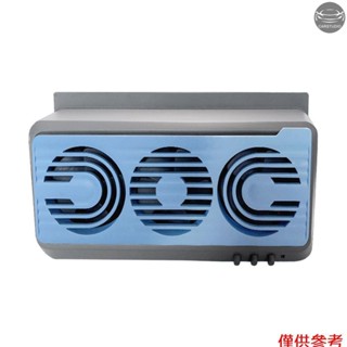 3 風扇汽車排氣扇 USB 和太陽能空氣循環風扇通風機靜音通風冷卻器汽車散熱器冷卻風扇帶獨立開關