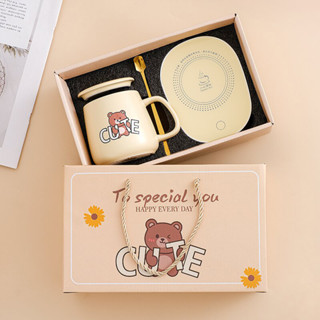 【可開發票】恆溫杯 實用伴手禮 小禮品 元旦禮盒 馬克杯 咖啡杯 生日新年禮物陶瓷杯 LH