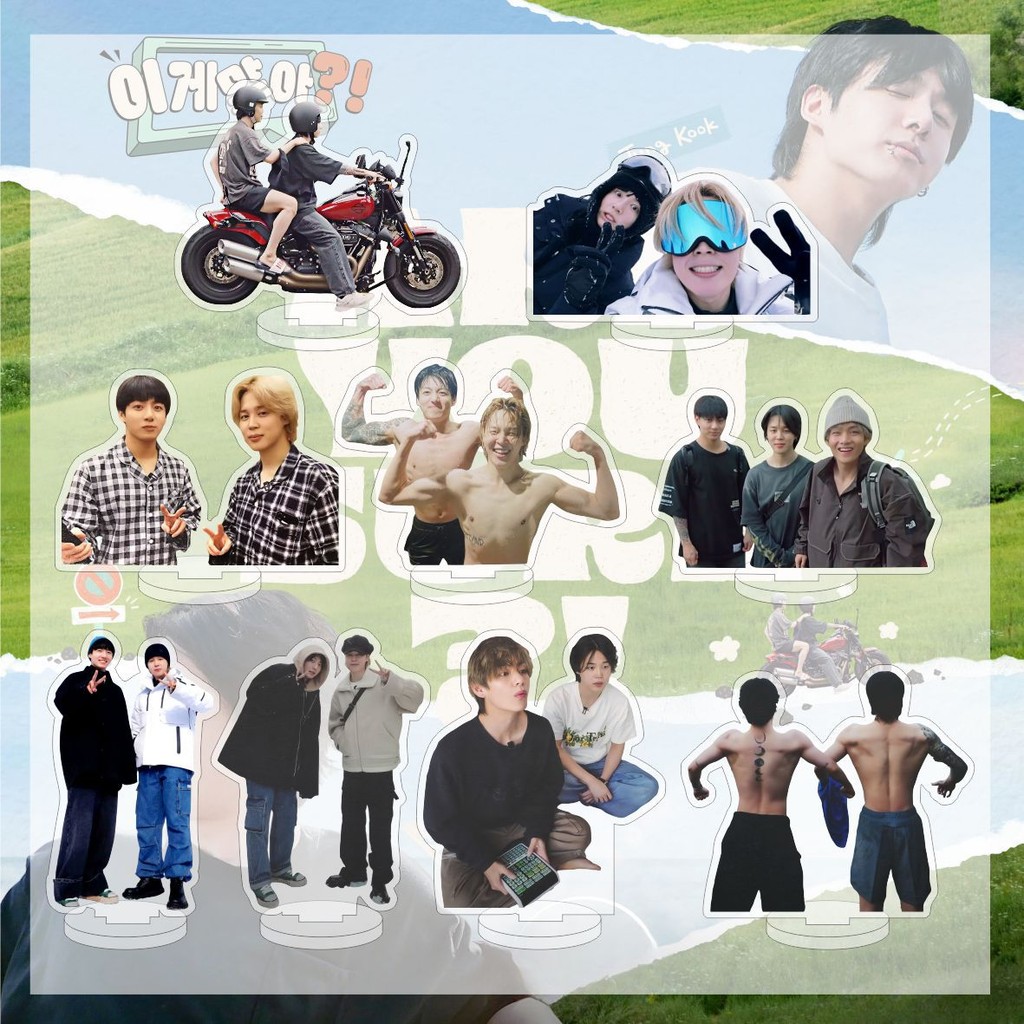 Kpop Jung Kook JIMIN 你在肯定嗎亞克力雙面高清桌面站立標誌