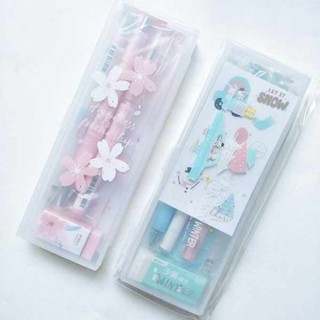 文具禮盒 文具用品 晨光 冰雪櫻花限定禮盒套裝學生速乾筆少女中性筆盒套裝HAGP1460