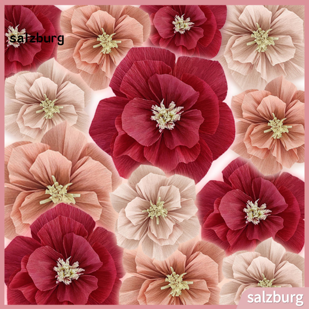 <薩爾茨堡> 縐紙花 DIY 手工紙花牆壁藝術裝飾傢庭派對婚禮生日