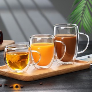 玻璃馬克杯 雙層玻璃杯 玻璃茶杯 玻璃杯 雙層杯 玻璃水杯 耐熱玻璃杯 高硼矽玻璃杯 隔熱杯 玻璃咖啡杯