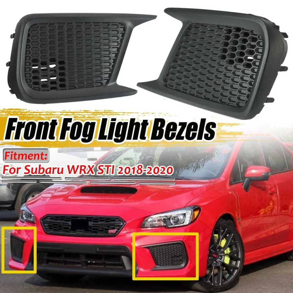 SUBARU 全新前霧燈格柵罩裝飾邊框蜂窩適用於斯巴魯 WRX STI 2018 2019 2020 57731VA40