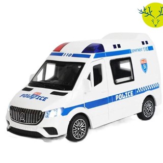 GLENES救護車玩具,音樂警車慣性汽車玩具,汽車玩玩具汽車模型模擬1:32模擬車輛兒童禮品