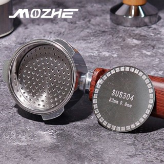 ✨臺灣熱賣MOZHE 咖啡二次分水網意式咖啡粉碗過濾片51/53/58mm衝煮頭隔渣網