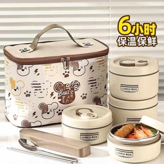 韓國便當盒 微波便當盒 分隔便當盒 德國保溫飯盒304不鏽鋼上班族便攜便當可微波帶飯神器爐食堂打飯