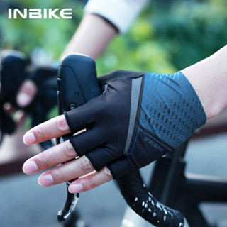 INBIKE 騎行半指手套 SBR 掌墊公路自行車手套透氣男士騎行手套自行車配件
