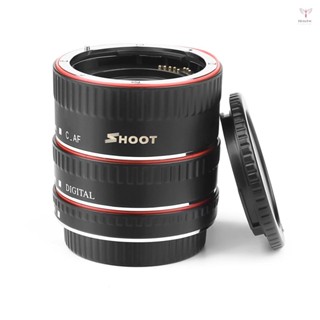 Shoot XT-364 自動對焦 AF 微距延長管轉接環套裝 13mm 21m 31mm 替換佳能 EF/EF-S 鏡