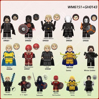 MARVEL 電影系列拼裝積木玩具漫威系列小人仔模型