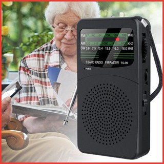 收音機 Am Fm Sw Am Fm 收音機家庭,帶多頻段接收高靈敏度天線內建 LED 燈播放器,適用於 san2tw