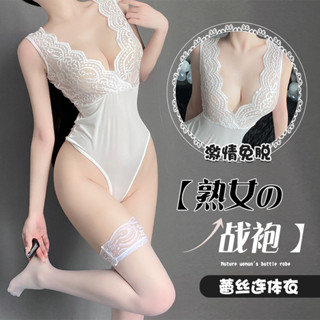 ▲Resistu 性感情趣內衣女 透視純欲蕾絲睡衣 誘惑激情制服 套裝 免脫連身衣