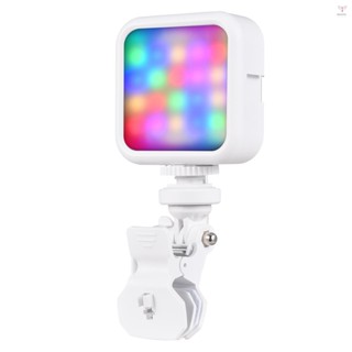 5w 袖珍 Led 燈 RGB 影片燈迷你攝影燈帶 3 個冷靴支架和 1/4 英寸螺絲孔 62 顆珠子 3000K-70