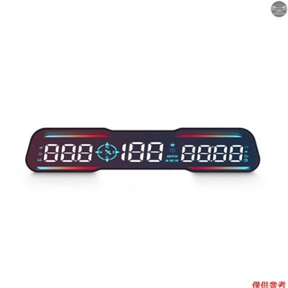 抬頭顯示器,通用抬頭顯示器 GPS 車速表,帶 LED 顯示速度指南針疲勞駕駛警報超速警報所有車輛的駕駛距離