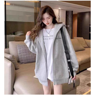 slowly衣客 現貨 連帽拉鏈外套 外套 女 韓版外套 oversize 外套 ins 刷毛外套 秋冬衣服 連帽外套