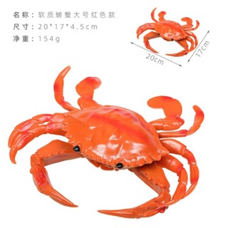 模擬螃蟹模型海蟹菜品道具紅大閘蟹青梭子蟹 5.18