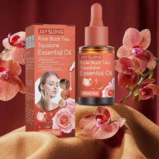 【臺灣熱賣】Jaysuing玫瑰紅茶角鯊烷精華液 面部精華 提亮膚色滋養補水抗皺緊致精華液PINDD