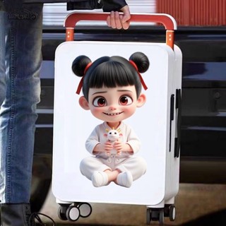 【現貨】行李箱貼紙 Luggage sticker 可愛卡通哪吒之鬧海紙車身行李箱電動車宿舍裝飾貼畫防水 小狀元文具店