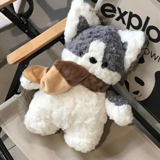 Plush toy pillow [2632人收藏]可愛圍巾小狗毛絨玩具修狗柴犬玩偶睡覺抱枕布娃娃男女生日禮物