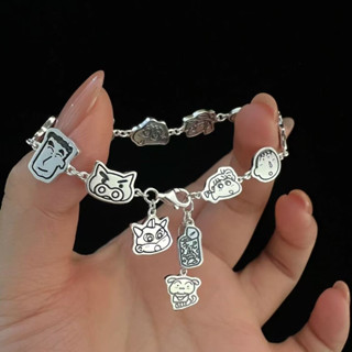 兒童手鍊Children's Bracelet【蠟筆小新】小新全家福聯名款手鍊卡通復古風小眾設計閨蜜新款現貨25.5.1