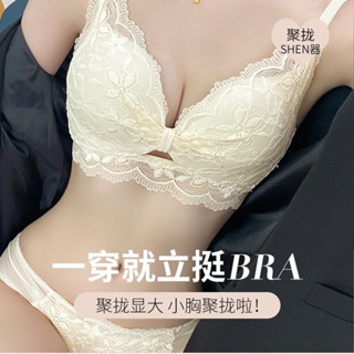 ROSE夫人新款 性感甜美無鋼圈內衣上託集中爆乳女士美背胸罩收副乳調整型內衣套裝