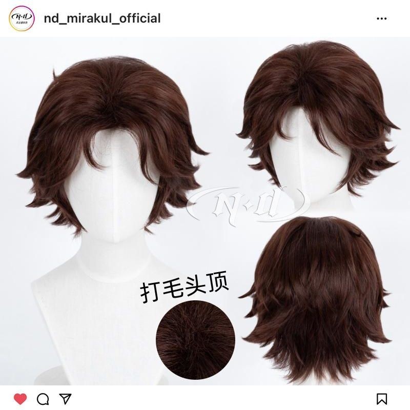 無需修剪 卡布蘿ND 送頭模+發網 台灣出貨維克多 英雄聯盟雙城之戰 造型款cos假髮 短髮款毛娘作