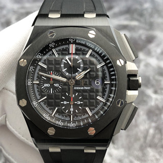 Audemars Piguet 愛彼AP皇家橡樹離岸26402CE黑色陶瓷機械錶44mm紅針計時手錶