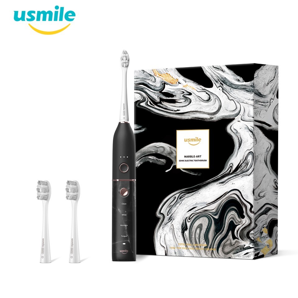 usmile U2S 音波震動電動牙刷（大理石黑/白）180天超長續航