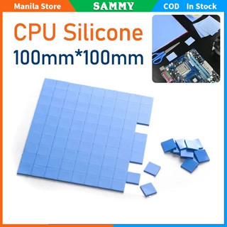 100 件 10 毫米 * 10 毫米矽膠墊筆記本電腦散熱器 CPU GPU SSD LED 冷卻器高效導熱性