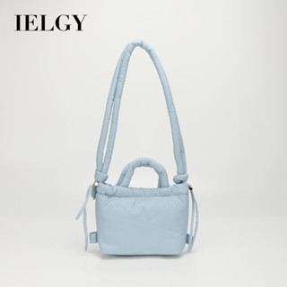 IELGY 尼龍後揹包 女士羽絨充棉手提包 柔軟輕便休閒兩用單肩斜揹包