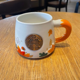 星巴克杯子清倉楓葉陶瓷咖啡馬克杯帶蓋子狐狸杯星水杯/sdww