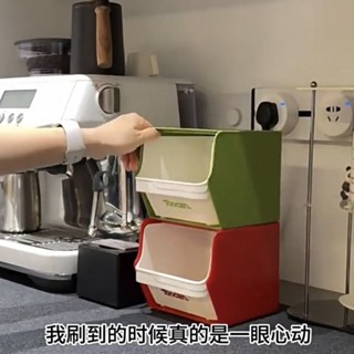 桌面咖啡茶包收納盒ins風辦公室茶水間宿舍帶抽屜透明奶茶展示架