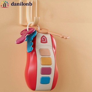 DANILO兒童音樂鑰匙玩具,過家家牙膠音樂汽車鑰匙嬰兒玩具,防咬傷模型早教模擬汽車鑰匙玩具