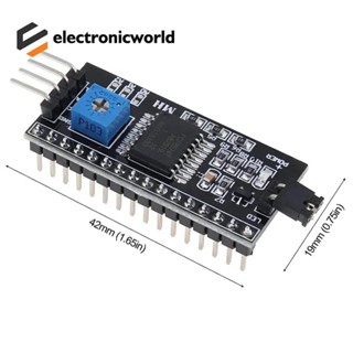 1-10pcs IIC I2C TWI SPI 串行接口板埠 2004 LCD1602 適配器板 LCD 適配器轉換器