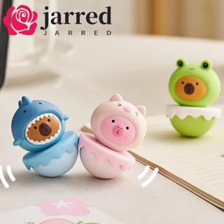 JARRED 水豚公仔玩具,動物不倒翁桌面擺件水豚不倒翁模型,卡通人物豬卡通兔子水豚動物公仔兒童