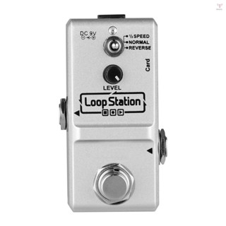 Toyutw)ammoon Loop Station 迷你吉他 Looper 效果踏板 10 分鐘錄音時間 3 種工作模