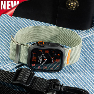 保護殼+ 尼龍錶帶相容 Apple Watch 10 46mm 42mm 44mm 45mm 41mm 40mm 系列