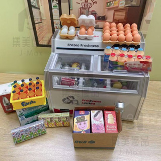 711微縮小冰櫃 彩盒 DIY燈光 冰櫃擺件 兒童迷你超市 雪糕小冰櫃 微縮臥室冰箱 模型 擺件玩具