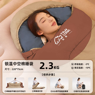 輕型/高規型 四季適 車露 登山 露營 399.6萬人該睡袋成人戶外露營睡袋大人冬季冬天加厚辦公室防寒被子四季通用款