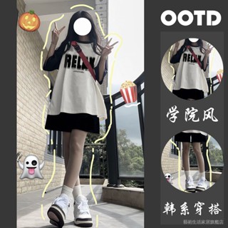新品特價✨【1129人好評】夏季韓版寬鬆運動套裝女休閒時尚百搭短袖T恤上衣五分短褲兩件套