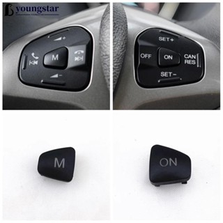[FY] 汽車方向盤音頻音量按鈕巡航控制開關 M ON 按鈕適用於福特 Escort Fiesta MK7 MK8 ST